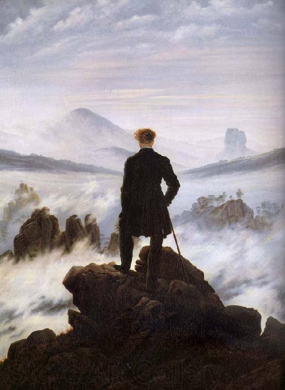 Caspar David Friedrich The walker above the mists Norge oil painting art